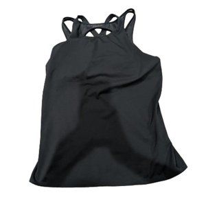 Athleta Black Backless Sleeveless Tank Top